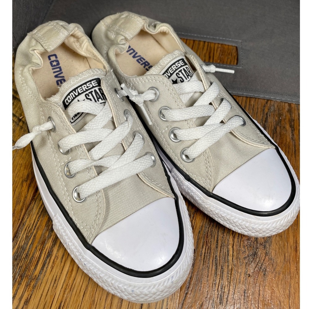 Converse Chuck Taylor All Star Shoreline Slip On Cream Parchment Classic Women 5